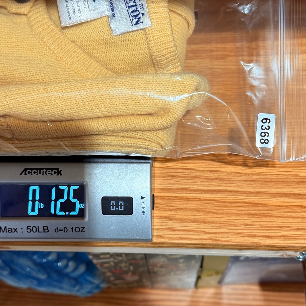 Pendleton Pale Yellow Crewneck Button Cardigan - Picture 10 of 10
